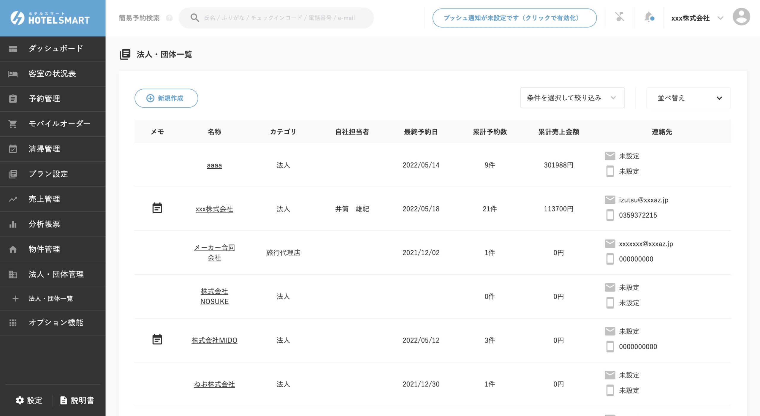 団体管理_法人一覧